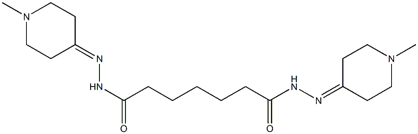 N,N'-bis[(1-methylpiperidin-4-ylidene)amino]heptanediamide Struktur