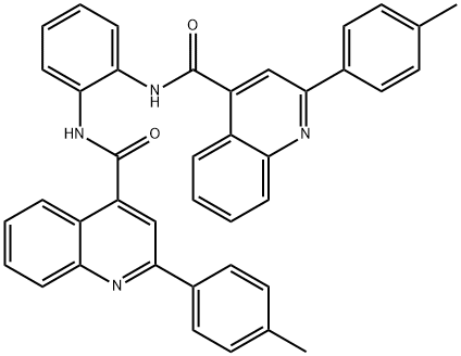 2-(4-methylphenyl)-N-[2-[[2-(4-methylphenyl)quinoline-4-carbonyl]amino]phenyl]quinoline-4-carboxamide Struktur