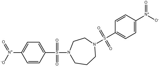 1,4-bis[(4-nitrophenyl)sulfonyl]-1,4-diazepane Struktur