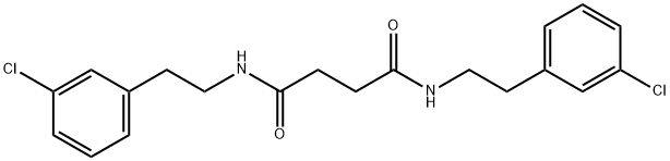 N,N'-bis[2-(3-chlorophenyl)ethyl]butanediamide Struktur