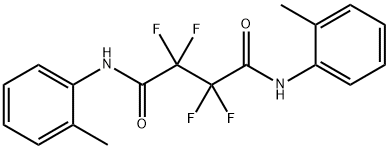 2,2,3,3-tetrafluoro-N,N'-bis(2-methylphenyl)butanediamide Struktur