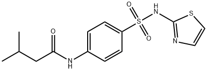 3-methyl-N-[4-(1,3-thiazol-2-ylsulfamoyl)phenyl]butanamide Struktur