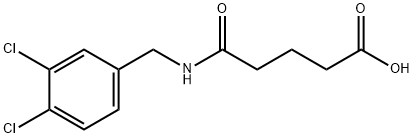 5-[(3,4-dichlorophenyl)methylamino]-5-oxopentanoic acid Struktur