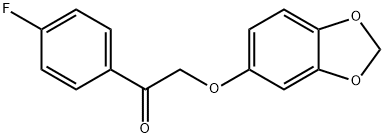 2-(1,3-benzodioxol-5-yloxy)-1-(4-fluorophenyl)ethanone Struktur