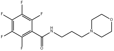 2,3,4,5,6-pentafluoro-N-(3-morpholin-4-ylpropyl)benzamide Struktur