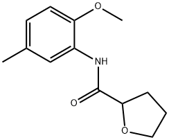 N-(2-methoxy-5-methylphenyl)oxolane-2-carboxamide Struktur