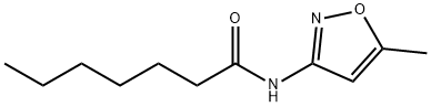 N-(5-methyl-1,2-oxazol-3-yl)heptanamide Struktur