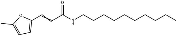 (E)-N-decyl-3-(5-methylfuran-2-yl)prop-2-enamide Struktur