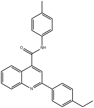 2-(4-ethylphenyl)-N-(4-methylphenyl)quinoline-4-carboxamide Struktur