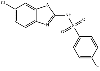 N-(6-chloro-1,3-benzothiazol-2-yl)-4-fluorobenzenesulfonamide Struktur