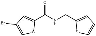 4-bromo-N-(thiophen-2-ylmethyl)thiophene-2-carboxamide Struktur