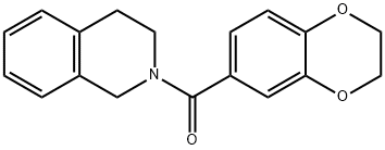 2,3-dihydro-1,4-benzodioxin-6-yl(3,4-dihydro-1H-isoquinolin-2-yl)methanone Struktur