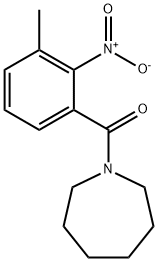 azepan-1-yl-(3-methyl-2-nitrophenyl)methanone Struktur