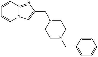 2-[(4-benzylpiperazin-1-yl)methyl]imidazo[1,2-a]pyridine Struktur