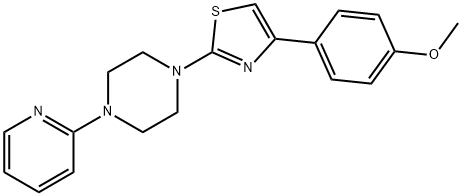 4-(4-methoxyphenyl)-2-(4-pyridin-2-ylpiperazin-1-yl)-1,3-thiazole Struktur