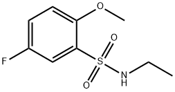 N-ethyl-5-fluoro-2-methoxybenzenesulfonamide Struktur