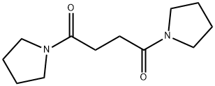 1,4-dipyrrolidin-1-ylbutane-1,4-dione Struktur