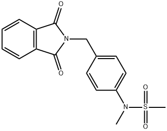 N-[4-[(1,3-dioxoisoindol-2-yl)methyl]phenyl]-N-methylmethanesulfonamide Struktur