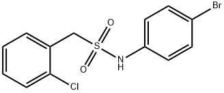 N-(4-bromophenyl)-1-(2-chlorophenyl)methanesulfonamide Struktur