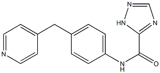 N-[4-(pyridin-4-ylmethyl)phenyl]-1H-1,2,4-triazole-5-carboxamide Struktur