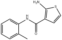 2-amino-N-(2-methylphenyl)thiophene-3-carboxamide Struktur