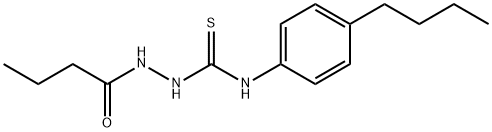 1-(butanoylamino)-3-(4-butylphenyl)thiourea Struktur