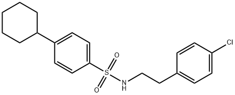 N-[2-(4-chlorophenyl)ethyl]-4-cyclohexylbenzenesulfonamide Struktur