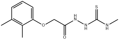 1-[[2-(2,3-dimethylphenoxy)acetyl]amino]-3-methylthiourea Struktur