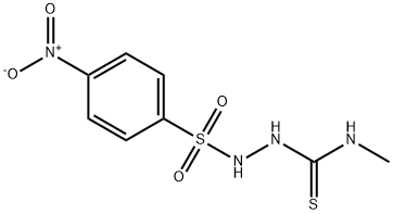 1-methyl-3-[(4-nitrophenyl)sulfonylamino]thiourea Struktur