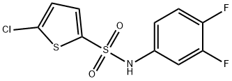 5-chloro-N-(3,4-difluorophenyl)thiophene-2-sulfonamide Struktur