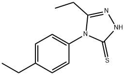 3-ethyl-4-(4-ethylphenyl)-1H-1,2,4-triazole-5-thione Struktur