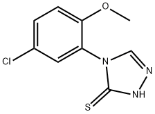 4-(5-chloro-2-methoxyphenyl)-1H-1,2,4-triazole-5-thione Struktur