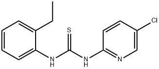 1-(5-chloropyridin-2-yl)-3-(2-ethylphenyl)thiourea Struktur