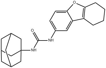 1-(1-adamantyl)-3-(6,7,8,9-tetrahydrodibenzofuran-2-yl)urea Struktur