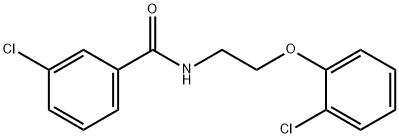 3-chloro-N-[2-(2-chlorophenoxy)ethyl]benzamide Struktur