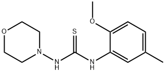 1-(2-methoxy-5-methylphenyl)-3-morpholin-4-ylthiourea Struktur