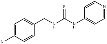 1-[(4-chlorophenyl)methyl]-3-pyridin-4-ylthiourea Struktur