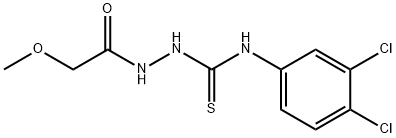 1-(3,4-dichlorophenyl)-3-[(2-methoxyacetyl)amino]thiourea Struktur