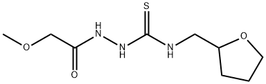 1-[(2-methoxyacetyl)amino]-3-(oxolan-2-ylmethyl)thiourea Struktur