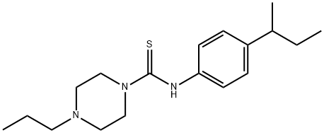 N-(4-butan-2-ylphenyl)-4-propylpiperazine-1-carbothioamide Struktur