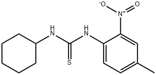 1-cyclohexyl-3-(4-methyl-2-nitrophenyl)thiourea Struktur