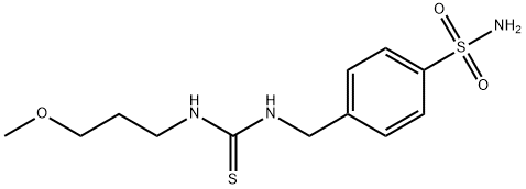 1-(3-methoxypropyl)-3-[(4-sulfamoylphenyl)methyl]thiourea Struktur