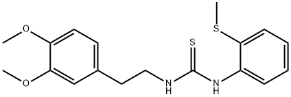 1-[2-(3,4-dimethoxyphenyl)ethyl]-3-(2-methylsulfanylphenyl)thiourea Struktur