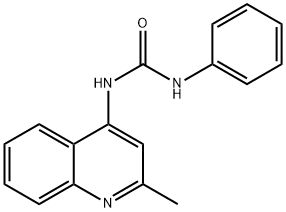 1-(2-methylquinolin-4-yl)-3-phenylurea Struktur