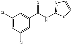 3,5-dichloro-N-(1,3-thiazol-2-yl)benzamide Struktur