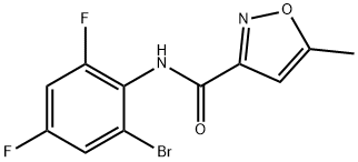 N-(2-bromo-4,6-difluorophenyl)-5-methyl-1,2-oxazole-3-carboxamide Struktur