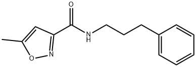 5-methyl-N-(3-phenylpropyl)-1,2-oxazole-3-carboxamide Struktur