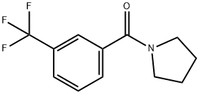 pyrrolidin-1-yl-[3-(trifluoromethyl)phenyl]methanone Struktur