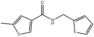 5-methyl-N-(thiophen-2-ylmethyl)thiophene-3-carboxamide Struktur