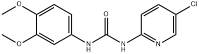 1-(5-chloropyridin-2-yl)-3-(3,4-dimethoxyphenyl)urea Struktur